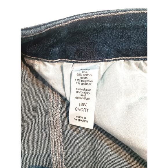 NWT M JEANS MAURICES HIGH RISE CURVY STRAIGHT LEG 18W SHORT - Picture 5 of 7